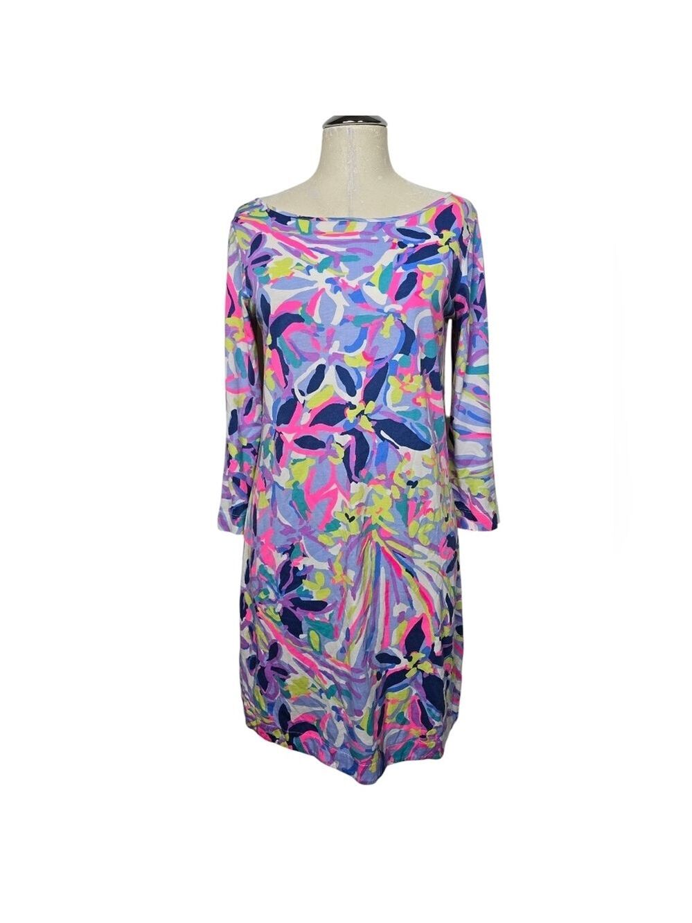 Lilly Pulitzer Purple Pink Printed Marlowe Dress S - Picture 1 of 7